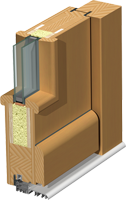 Wooden Entrance Doors CLASSIC - Section
